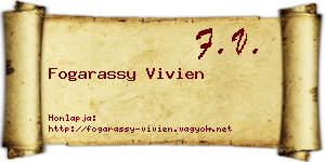 Fogarassy Vivien névjegykártya